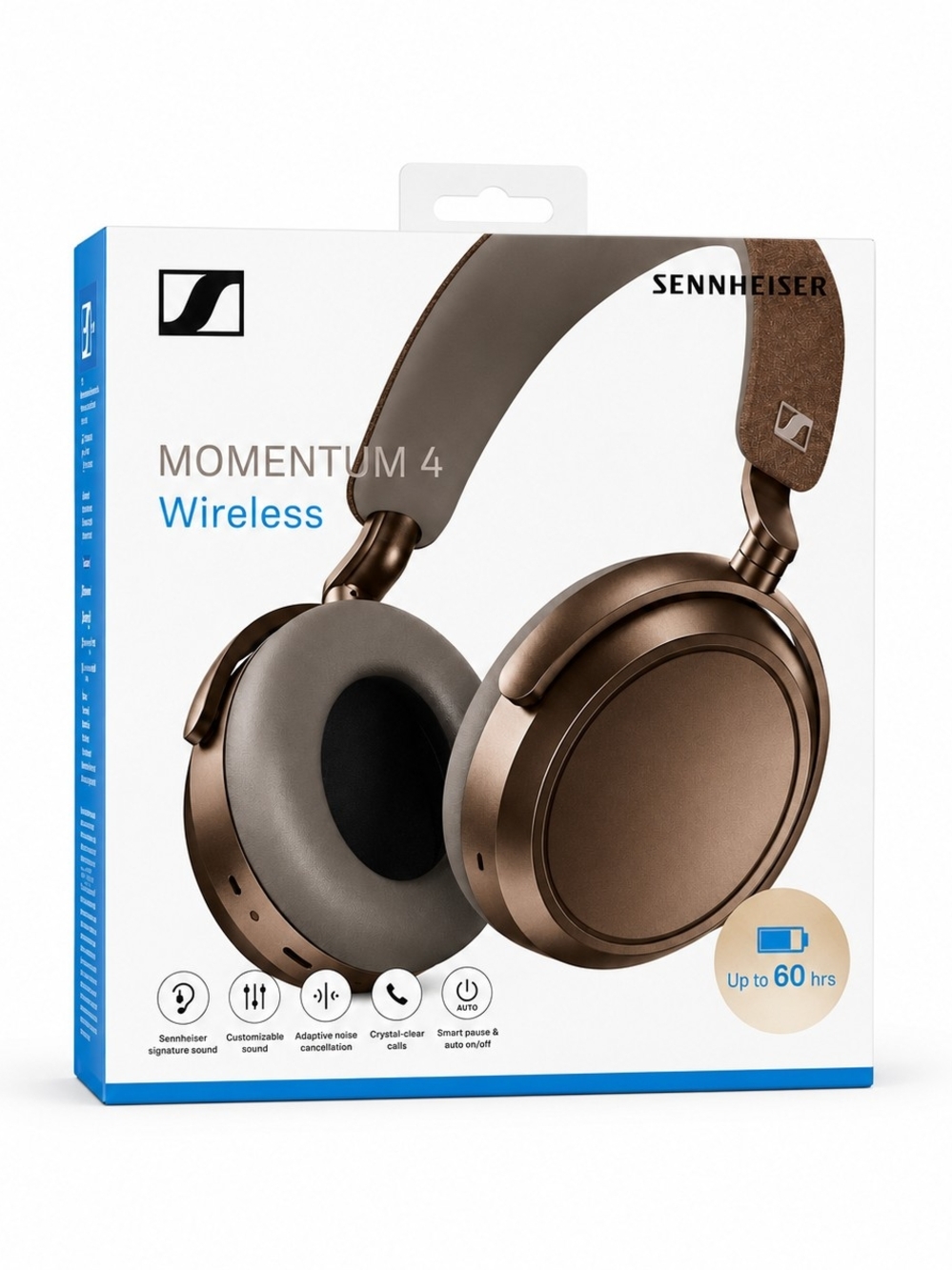 Sennheiser Momentum 4 Wireless Headphones Brown Factory Sealed ANC 60Hr BT